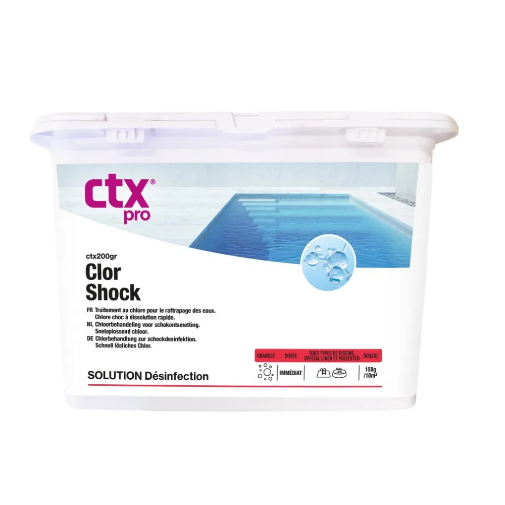 [CHLORECHOC1KG] Chlore choc granulés 1 Kg - CTX200GR