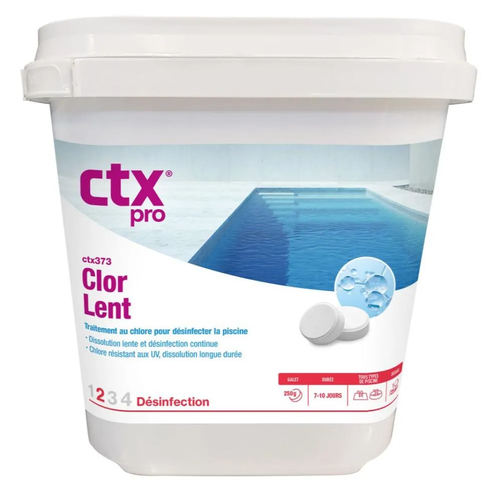 [CHLORELENTGAL5KG] Chlore galet 250g- 5 Kg - CTX370