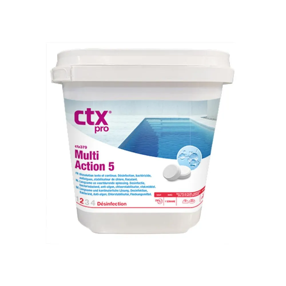 [CHLOREACTIONSSB5KG] Chlore galets multi Actions CTX - 5 kg